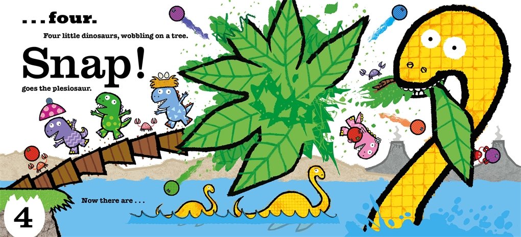 Ten Little Dinosaurs (Board Book)