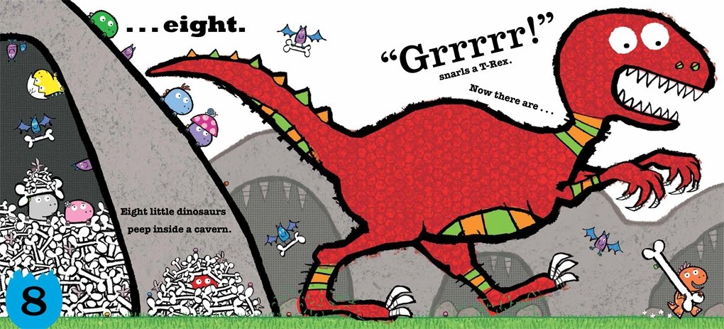 Ten Little Dinosaurs (Board Book)