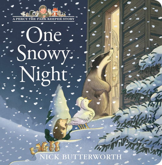 One Snowy Night: A Percy the Park Keeper Story (Board Book)