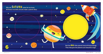 8 Little Planets: A Solar System Book for Kids with Unique Planet Cutouts (Board Book)