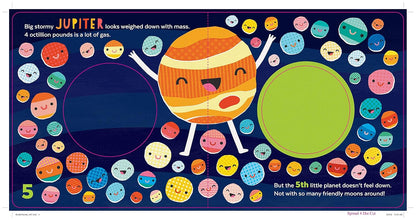 8 Little Planets: A Solar System Book for Kids with Unique Planet Cutouts (Board Book)